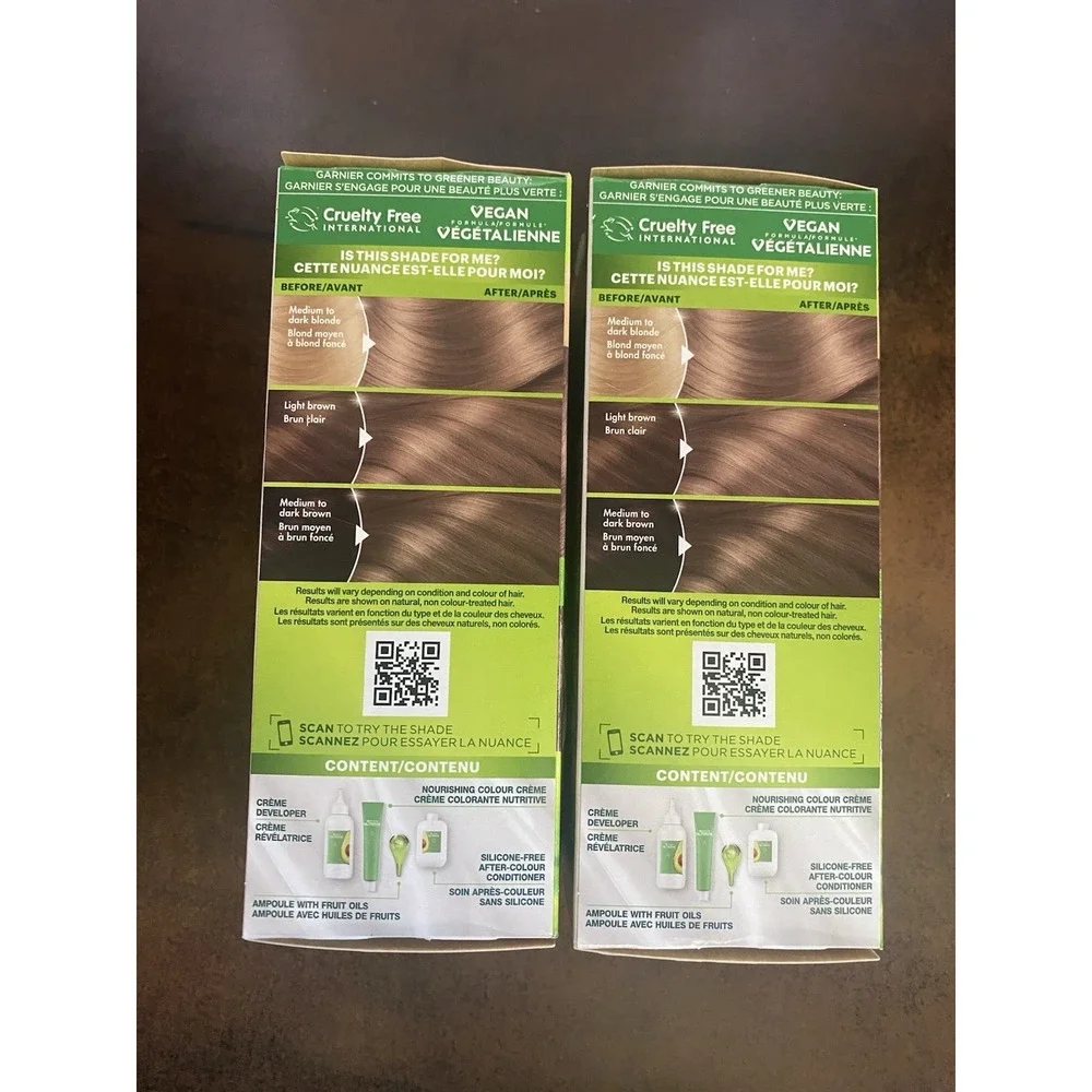 2x GARNIER NUTRISSE Ultra Nourishing Hair MEDIUM EXTRA ASH BLONDE #811 - NEW